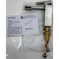 BRIZO 65022LF-NK FRANK LLOYD WRIGHT LUXE NICKEL SINGLE HANDLE BATHROOM FAUCET