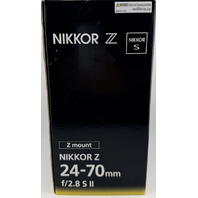 NIKON NIKKOR Z 24-70MM F/2.8 S II ZOOM CAMERA LENS (NIKON Z)