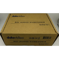 DATAVIDEO DAC-91 HD/SD 2 CHANNEL SDI ANALOG AUDIO EMBEDDER