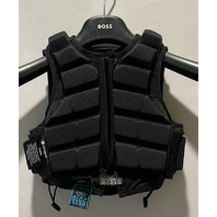 RACESAFE MOTION3 BLACK X-SMALL SHORT YOUNG RIDER BODY PROTECTIVE VEST