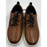 COLE HAAN MENS C40270 BRITISH TAN GRAND+360 CROSSCOURT LEATHER SNEAKERS 8.5 41.5