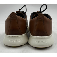 COLE HAAN MENS C40270 BRITISH TAN GRAND+360 CROSSCOURT LEATHER SNEAKERS 8.5 41.5