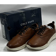 COLE HAAN MENS C40270 BRITISH TAN GRAND+360 CROSSCOURT LEATHER SNEAKERS 8.5 41.5