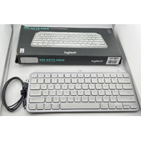 LOGITECH MX KEYS MINI YR0084 WHITE MINIMALIST WIRELESS ILLUMINATED KEYBOARD