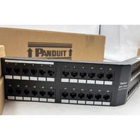 PANDUIT DPA486X88TGY DP6 CAT 6A 10GIG 48 PORT ANGLED PATCH PANEL