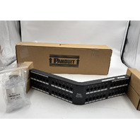 PANDUIT DPA486X88TGY DP6 CAT 6A 10GIG 48 PORT ANGLED PATCH PANEL