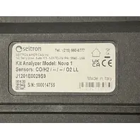 SEITRON J1201E0029S9 NOVO 1 COMBUSTION ANALYZER  CO H2 O2 LL