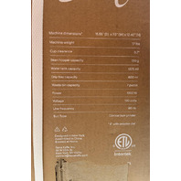 TERRA KAFFE DEMI SUPER AUTOMATIC ESPRESSO MACHINE BURR GRINDER