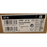 SALOMON XT-6 L4798970036 RAINY DAY BLACK WHITE BEIGE UNISEX US 12 ATHLETIC SHOES