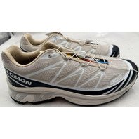 SALOMON XT-6 L4798970036 RAINY DAY BLACK WHITE BEIGE UNISEX US 12 ATHLETIC SHOES