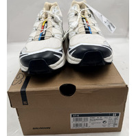 SALOMON XT-6 L4798970036 RAINY DAY BLACK WHITE BEIGE UNISEX US 12 ATHLETIC SHOES