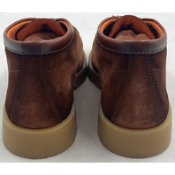 SANTONI GREGORY-QUSM73 MENS US9 UK8 CHUKKA BROWN SUEDE BOOTS MGDC18892AMBRQUSM73