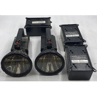 LOT OF 2 PEAK BEAM SYS MBS-410 MAXA BEAM PORTABLE SEARCHLIGHT