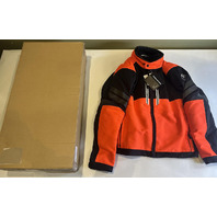 BMW MOTORRAD JACK BAVELLA HERREN NEON ORANGE AND BLACK MOTORCYCLE JACKET US 44
