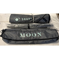 MOONSHADE PORTABLE VEHICLE AWNING LIGHTWEIGHT CAMPING SHADER GREY CAMP SHADE 9X7