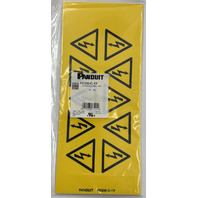 LOT OF 200 PANDUIT PESW-C-1Y ISO WARNING SYMBOL LABELS