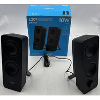 LOGITECH Z207 BT 980-001294 10W WIRELESS CONNECTION STEREO SOUND SPEAKERS