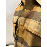 PATAGONIA 41606 MEN'S CANYONITE FLANNEL SHIRT SIZE MEDIUM TRAIL RIDGE NEST BROWN