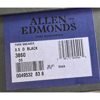 ALLEN EDMONDS PARK AVENUE MEN'S LEATHER OXFORD DRESS SNEAKER SZ 8.5 D BLACK