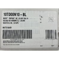 KOHLER MACH TRIPOINT DC 1.28 GPF MATTE BLACK TOILET FLUSH VALVE 10TD00N10-BL