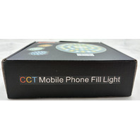 LOT OF 2 K-49 CCT LED CLIP ON FILL LIGHT 3 COLOR MODES PHONE SELFIE RING LIGHT