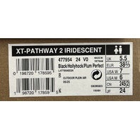 SALOMON XT-PATHWAY 2 IRIDESCENT 477954 BLACK/HOLLYHOCK/PLUM SHOES SZ W7 M6 EU39