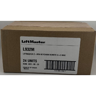 QTY 24 LIFTMASTER L932M 2 00 12381 22657 7 2-BUTTON KEYCHAIN REMOTE S+3 MAX MYQ