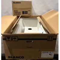 BLANCO INTEOS 33" UNDERMOUNT SINGLE BASIN WORKSTATION SINK 443318 SOFT WHITE