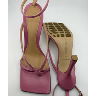 BOTTEGA VENETA SANDAL PELLE S. GOMMA KID LIPSTICK IN PINK EURO SZ 38 US 7.5