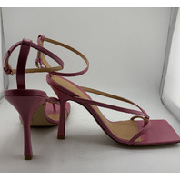 BOTTEGA VENETA SANDAL PELLE S. GOMMA KID LIPSTICK IN PINK EURO SZ 38 US 7.5