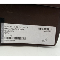 BOTTEGA VENETA SANDAL PELLE S. GOMMA KID LIPSTICK IN PINK EURO SZ 38 US 7.5