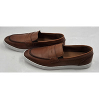 ALLEN EDMONDS RANDOLPH MEN'S LEATHER SLIP-ON SNEAKERS SZ 9.5 D CHILLI