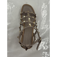 VALENTINO GARAVANI ZW2S0F95 BAE ROCKSTUD WEDGE P66206908 COLOR SKIN SIZE 6W EU36