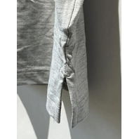 TRAVIS MATHEW MEN THE HEATER POLO GREY 1MW395 HEATHER MICROCHIP SZ MEDIUM M NWT