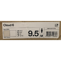 ON CLOUD 6 RUNNING 3MF10070755 PEARL/WHITE MENS SZ 9.5 EU 43 ATHLETIC SHOES