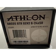 ATHLON OPTICS ARGOS BTR GEN2 214063 6-24X50MM APMR FFP IR MIL RETICLE RIFLESCOPE