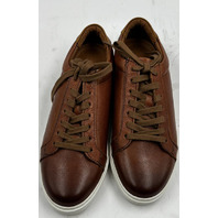 ALLEN EDMONDS COURTSIDE LOW-TOPO LEATHER DRESS SNEAKERS 7 E CHILI LE 5639