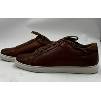 ALLEN EDMONDS COURTSIDE LOW-TOPO LEATHER DRESS SNEAKERS 7 E CHILI LE 5639