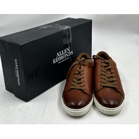 ALLEN EDMONDS COURTSIDE LOW-TOPO LEATHER DRESS SNEAKERS 7 E CHILI LE 5639