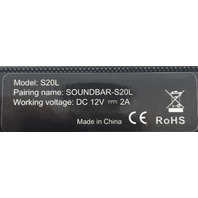 VEATOOL S20L SOUNDBAR-S20L BLACK 24 INCH BLACK SPEAKER WIRELESS