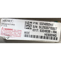 HOLSET 5324892HX GENUINE TURBOCHARGER REMANUFACTURED MDC HE600WG REMAN