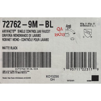 KOHLER 72762-9M-BL ARTIFACTS SINGLE CONTROL LAV FAUCET MATTE BLACK