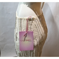 OCEANUS X DAPHNE APHRODITE'S WHITE CO-ORD SKIRT SIZE M MEDIUM JERSERY WHITE SD