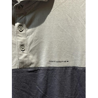 TRAVIS MATHEW MEN HEATER PRO CB POLO 1MAB062 DARK OLIVE SIZE MEDIUM M NWT