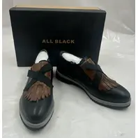 ALL BLACK KLITIE BOW OX 222015 BROWN WOMEN'S LOAFER SLIP ON SIZE EU 39.5 US 9