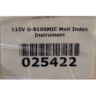 MIC D411100699 110V G-8100MIC MELT INDEX INSTRUMENT 025422