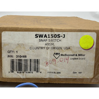 MCDONNELL & MILLER SWA150S-J SNAP SWITCH ASSEMBLY FOR SERIES150&157S 310466