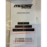 MOOSE RACING OFFROAD 38" 10 SPEAKER SOUND BAR BLUETOOTH AND AUX