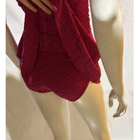 SUNDANCE WOMEN'S 113022-XS ONE PIECE SWIMSUIT SANGRIA SKIRT PINK SIZE XS