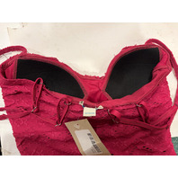 SUNDANCE WOMEN'S 113022-XS ONE PIECE SWIMSUIT SANGRIA SKIRT PINK SIZE XS